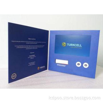 Advertising Promotional Custom Video Greeting Cards 7 Inch